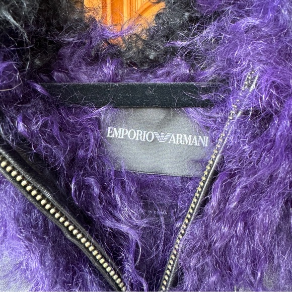 Emporio Armani Purple Fur Vest - Picture 4 of 5